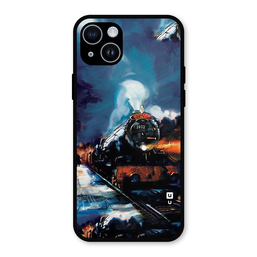 Train Art Metal Back Case for iPhone 14