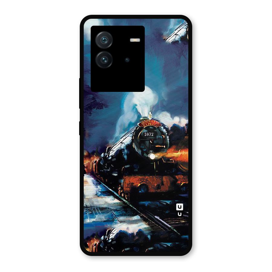 Train Art Metal Back Case for iQOO Neo 6 5G