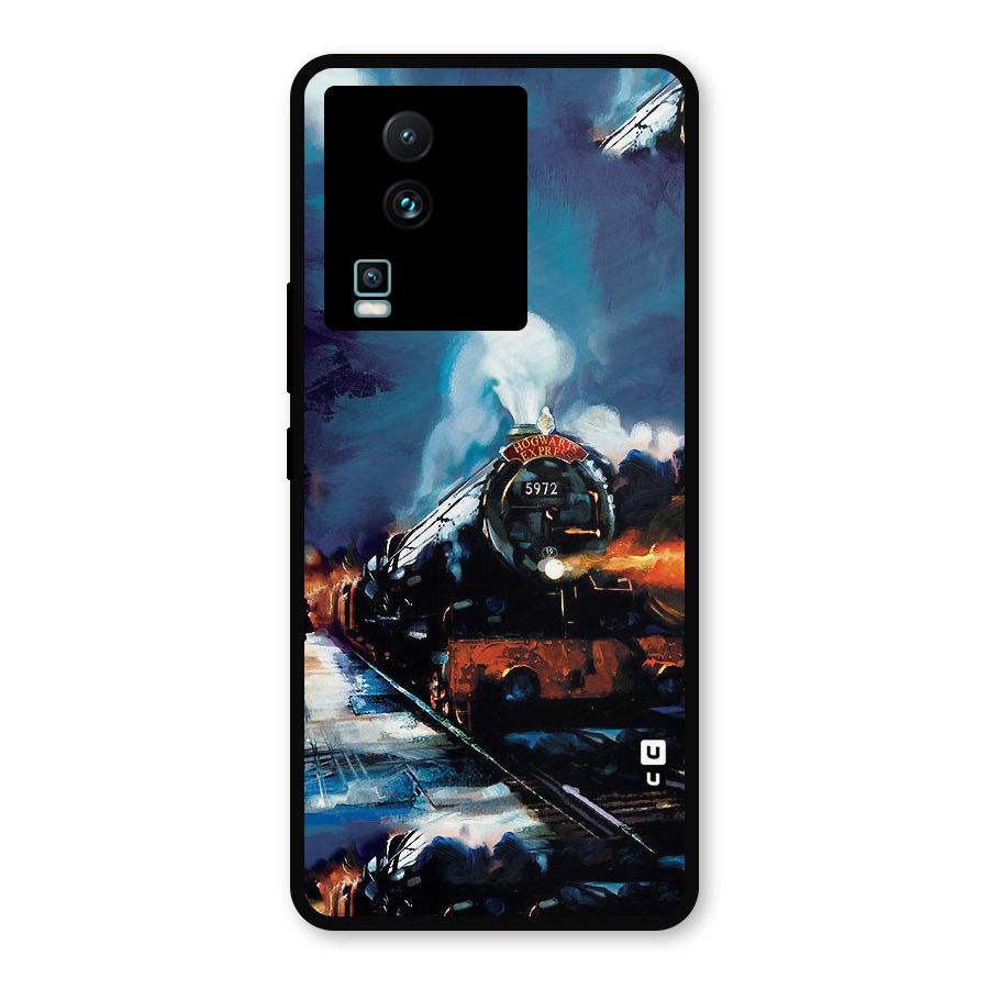 Train Art Metal Back Case for iQOO Neo 7