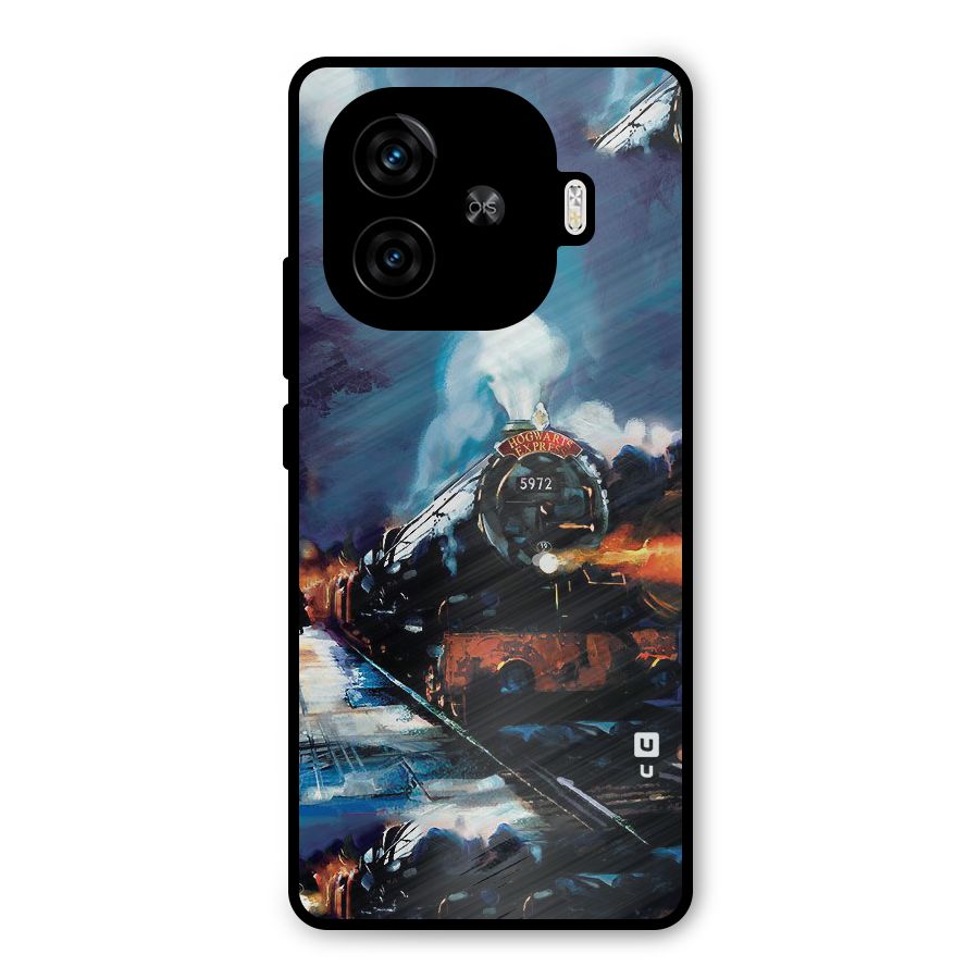 Train Art Metal Back Case for iQOO Z9 Turbo