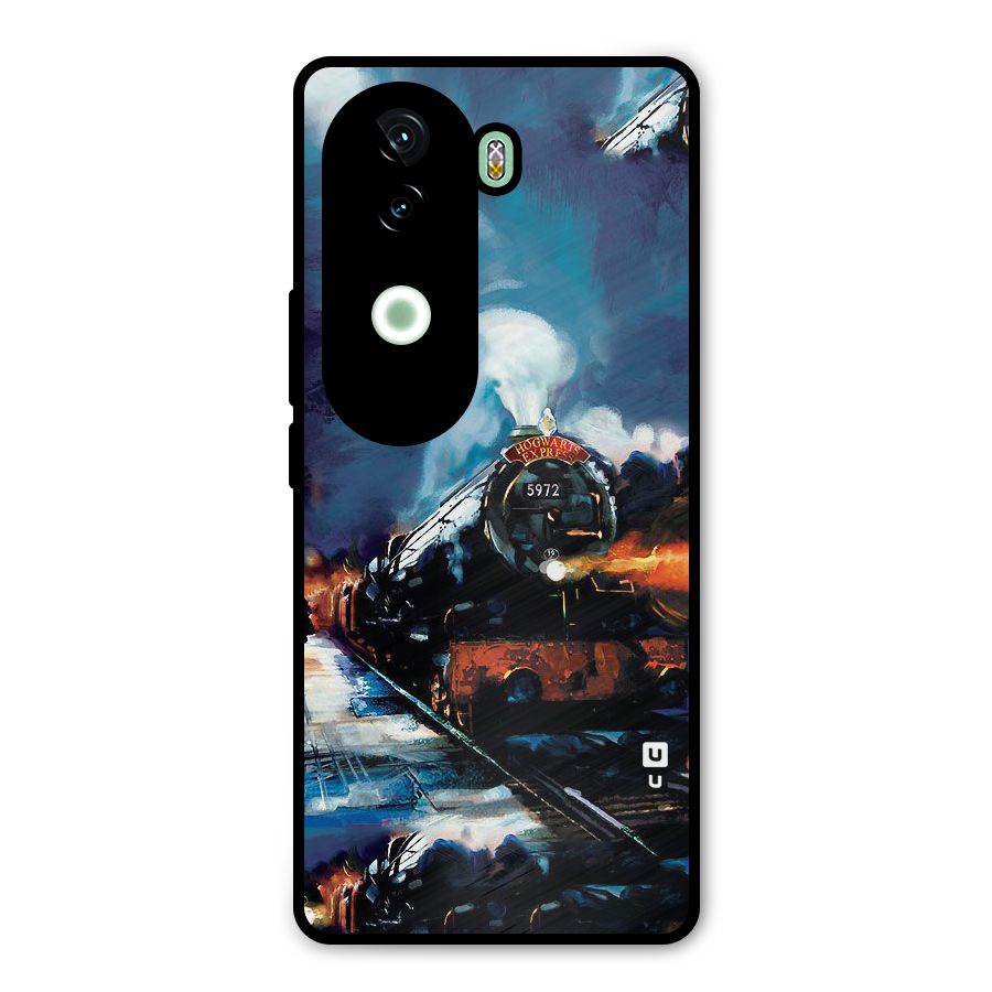 Train Art Metal Back Case for iQOO Z9s