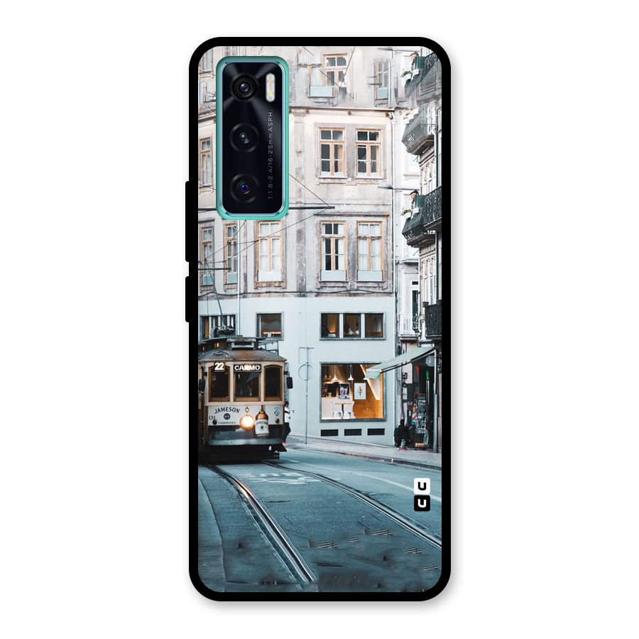 Tramp Train Glass Back Case for Vivo V20 SE
