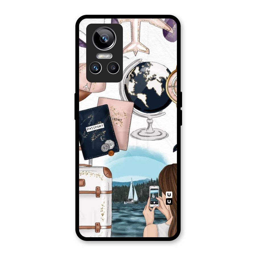 Travel Diaries Glass Back Case for Realme GT Neo 3