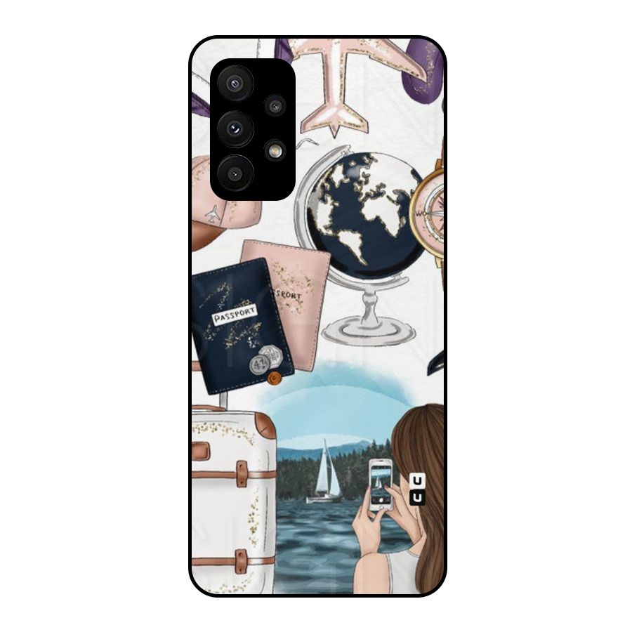 Travel Diaries Metal Back Case for Galaxy A23