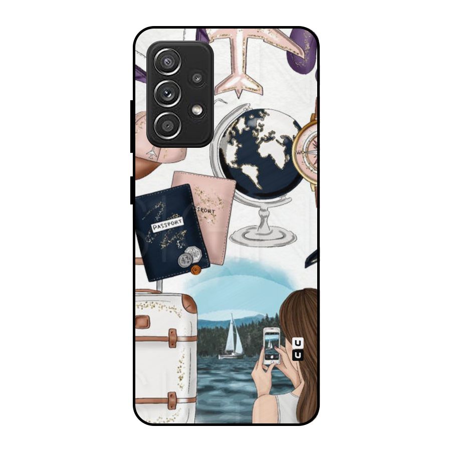 Travel Diaries Metal Back Case for Galaxy A52