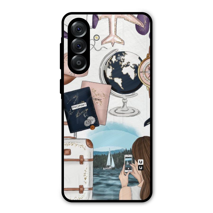 Travel Diaries Metal Back Case for Galaxy A56