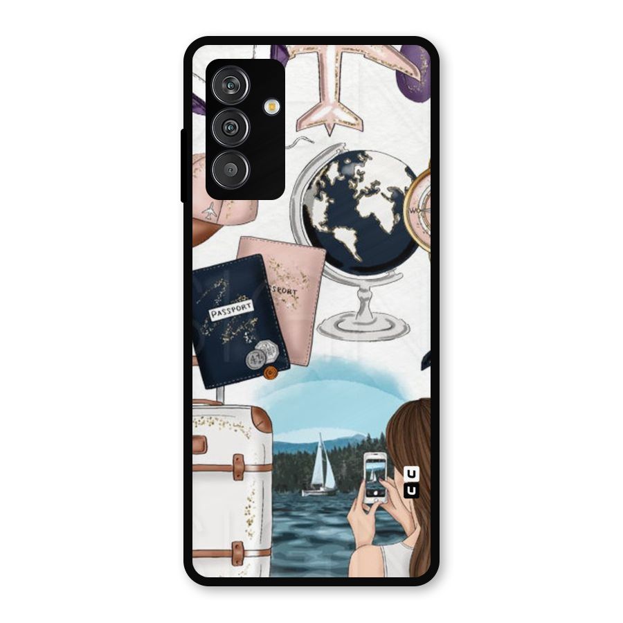 Travel Diaries Metal Back Case for Galaxy F13