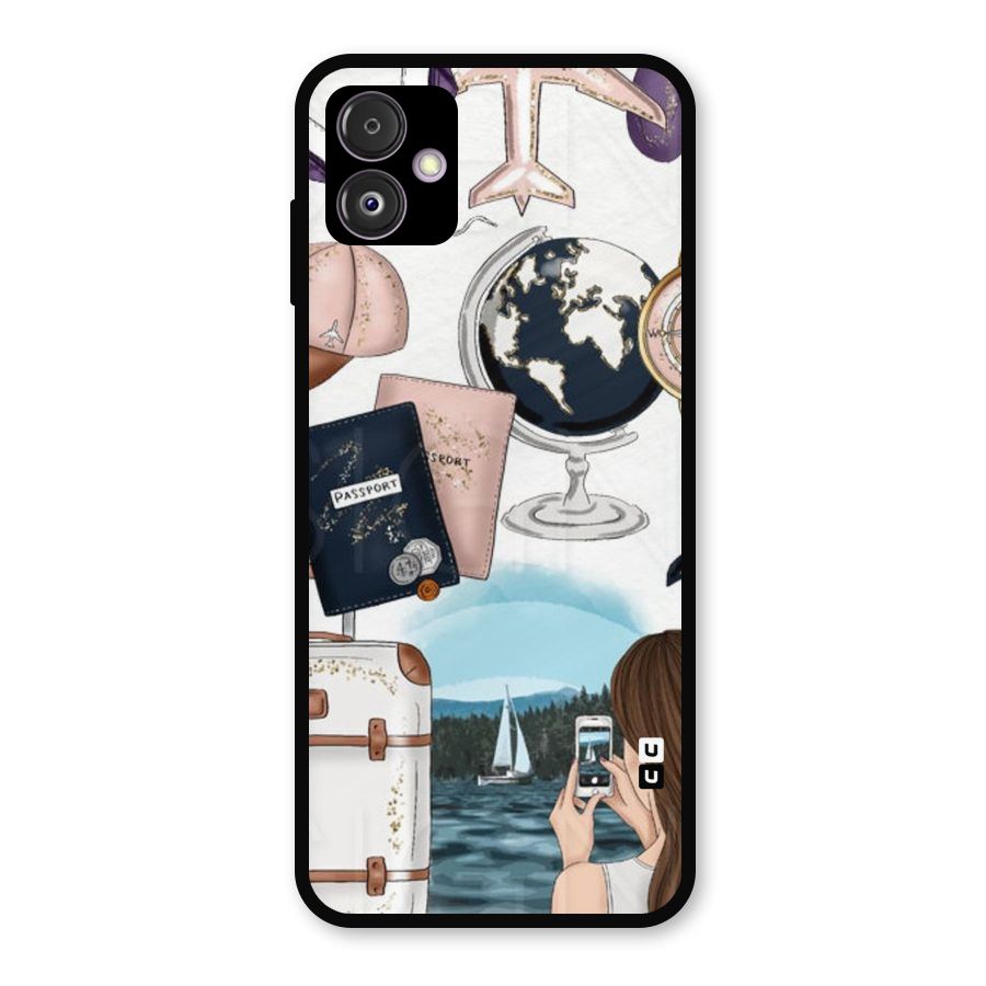 Travel Diaries Metal Back Case for Galaxy F14