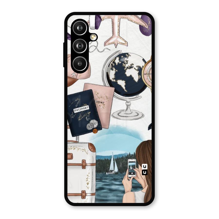 Travel Diaries Metal Back Case for Galaxy F54