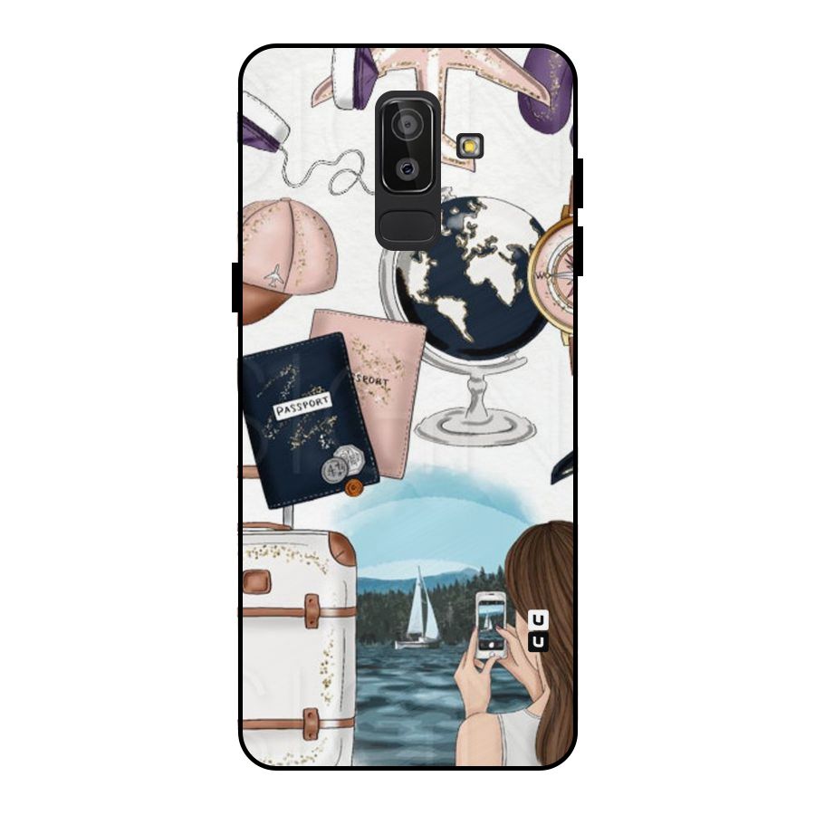 Travel Diaries Metal Back Case for Galaxy J8
