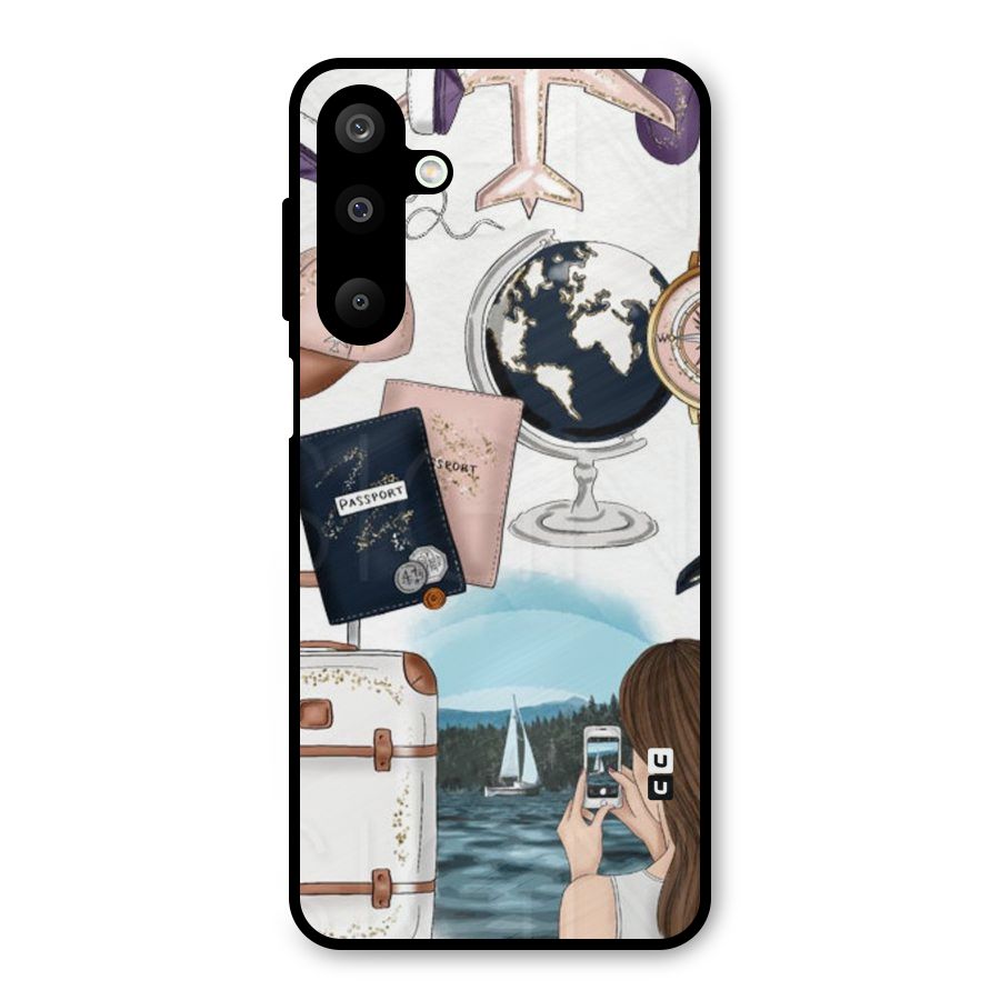 Travel Diaries Metal Back Case for Galaxy M16