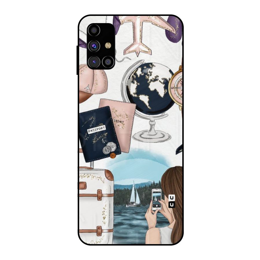Travel Diaries Metal Back Case for Galaxy M31s