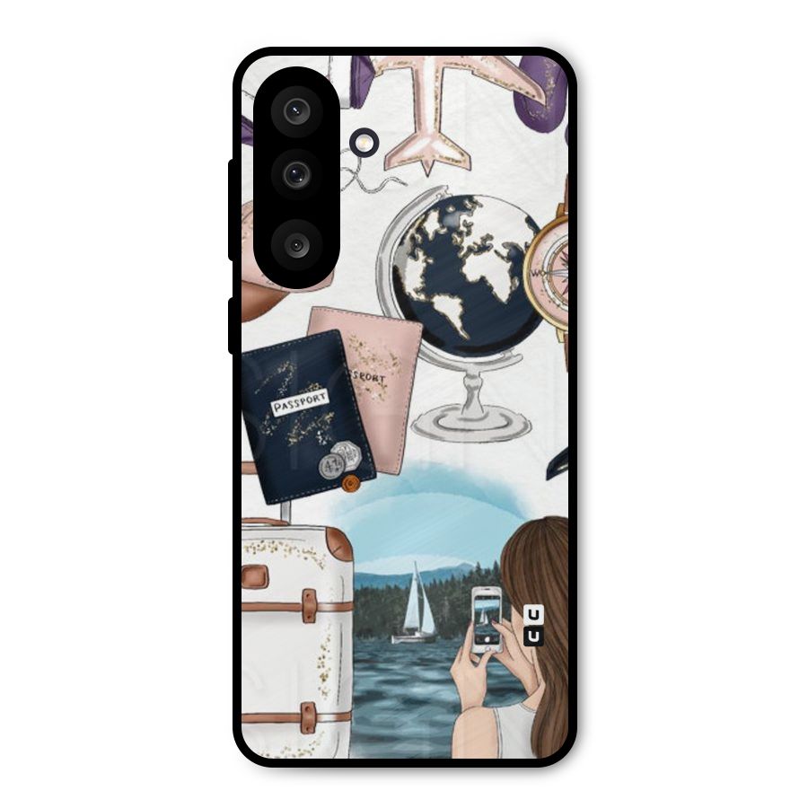 Travel Diaries Metal Back Case for Galaxy M56