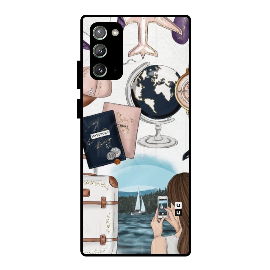 Travel Diaries Metal Back Case for Galaxy Note 20