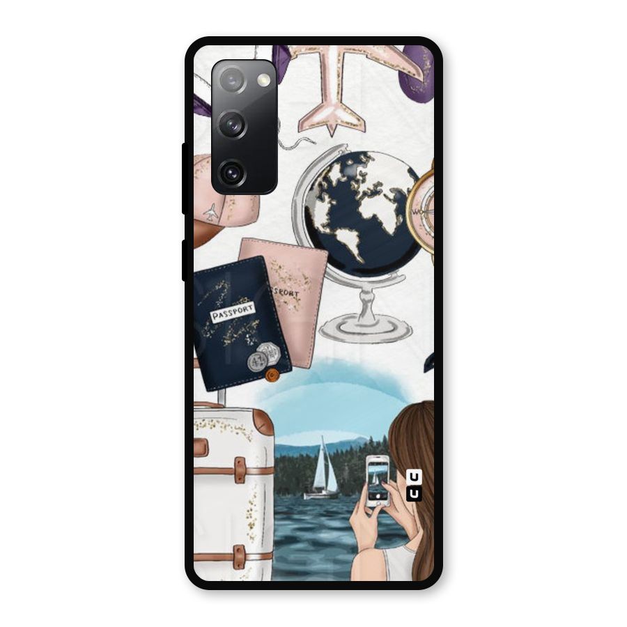 Travel Diaries Metal Back Case for Galaxy S20 FE