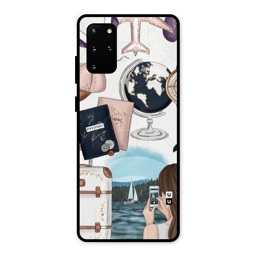 Travel Diaries Metal Back Case for Galaxy S20 Plus