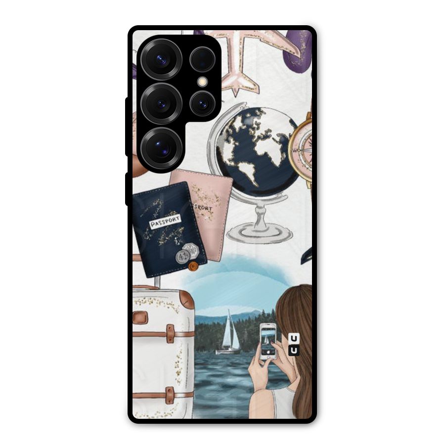 Travel Diaries Metal Back Case for Galaxy S25 Ultra