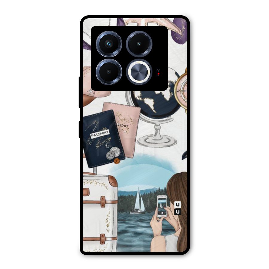 Travel Diaries Metal Back Case for Infinix Note 40 5G