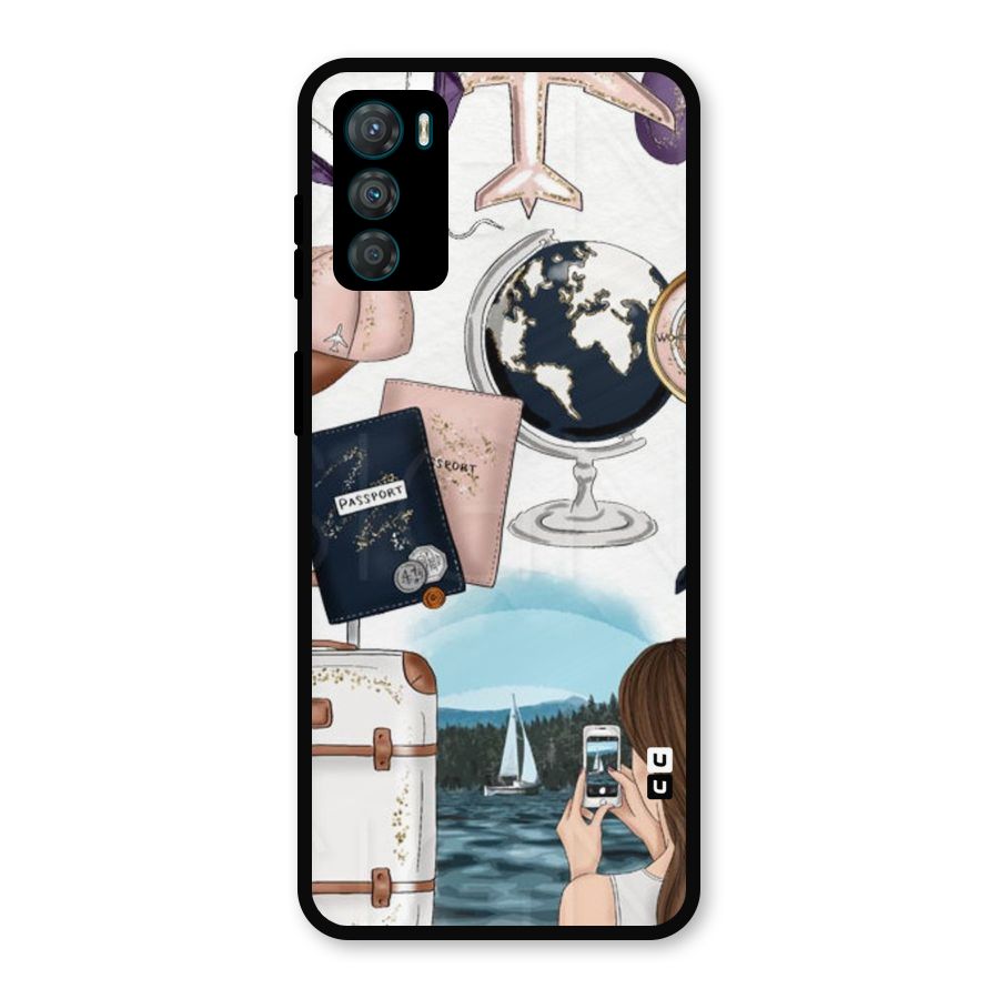 Travel Diaries Metal Back Case for Moto G42