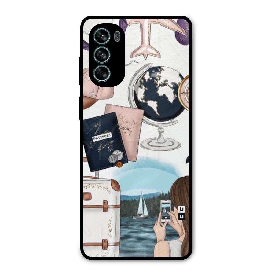 Travel Diaries Metal Back Case for Moto G62