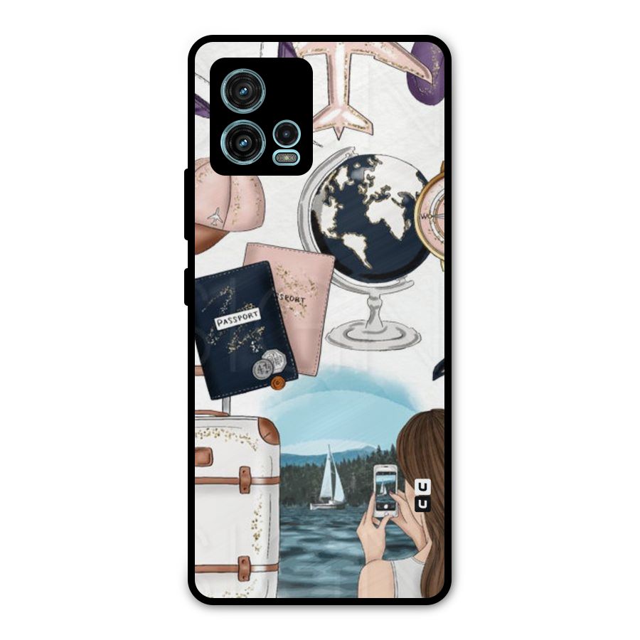 Travel Diaries Metal Back Case for Moto G72