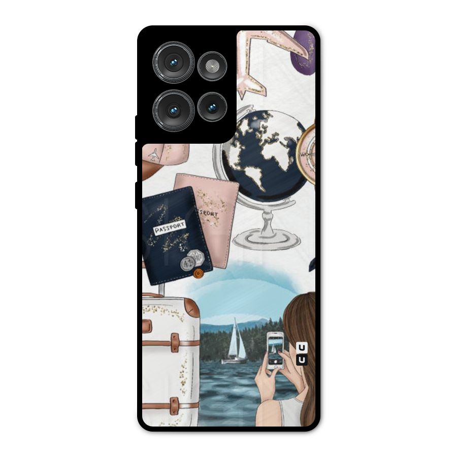 Travel Diaries Metal Back Case for Motorola Edge 50