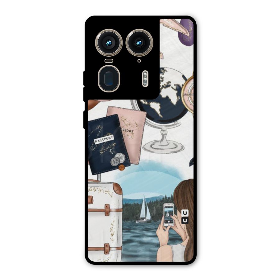 Travel Diaries Metal Back Case for Motorola Edge 50 Ultra
