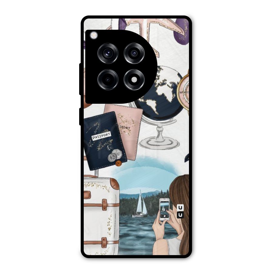Travel Diaries Metal Back Case for OnePlus 12R