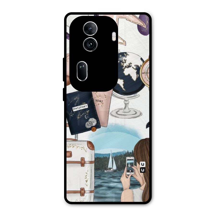 Travel Diaries Metal Back Case for Oppo Reno11 Pro 5G
