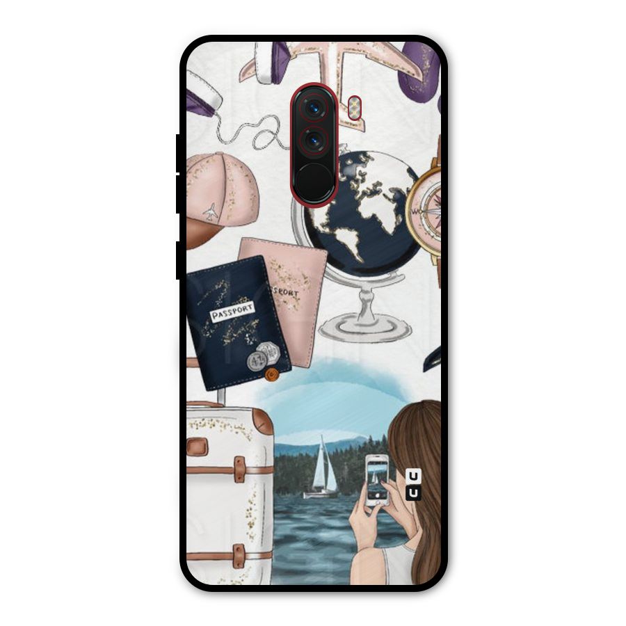 Travel Diaries Metal Back Case for Poco F1