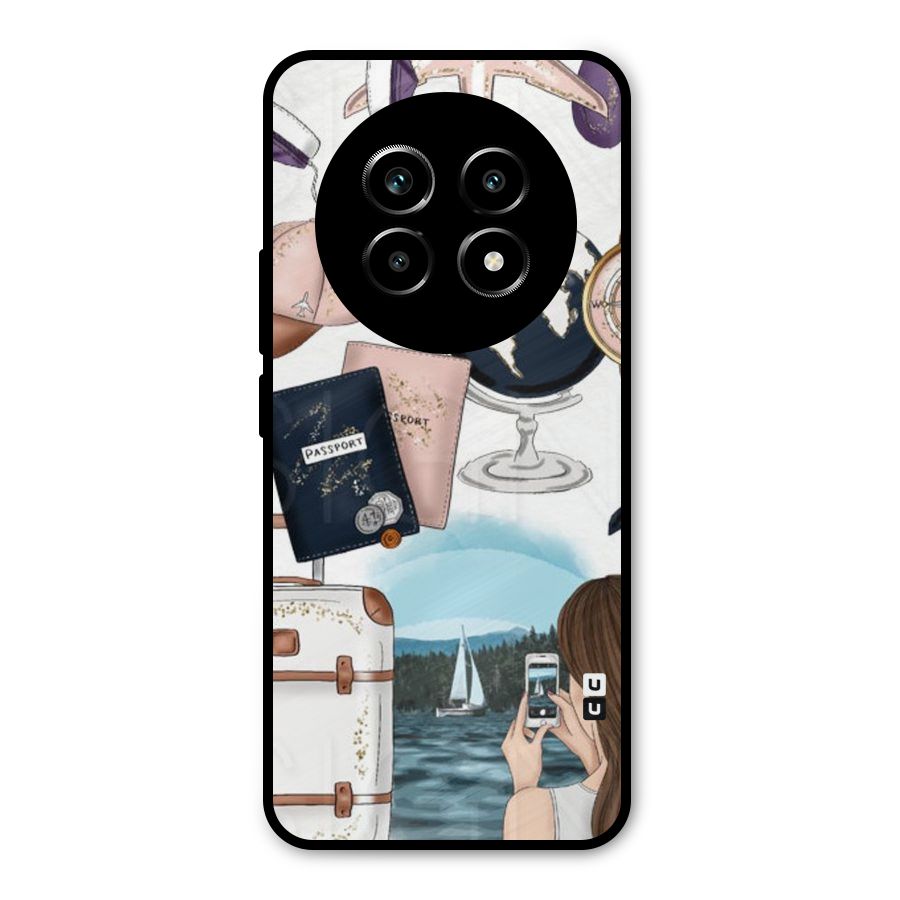 Travel Diaries Metal Back Case for Realme 13 Pro
