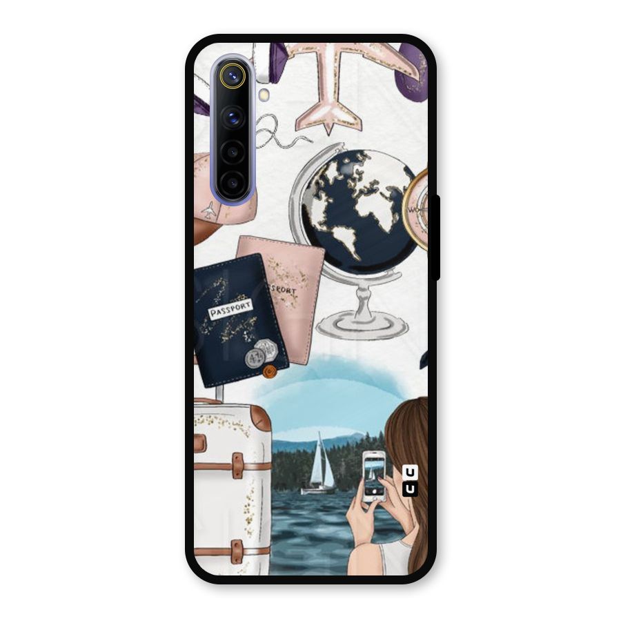 Travel Diaries Metal Back Case for Realme 6i