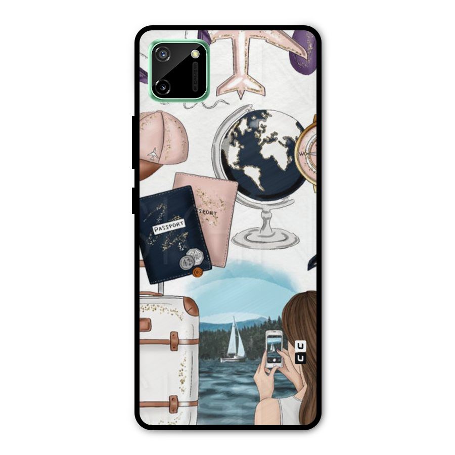 Travel Diaries Metal Back Case for Realme C11