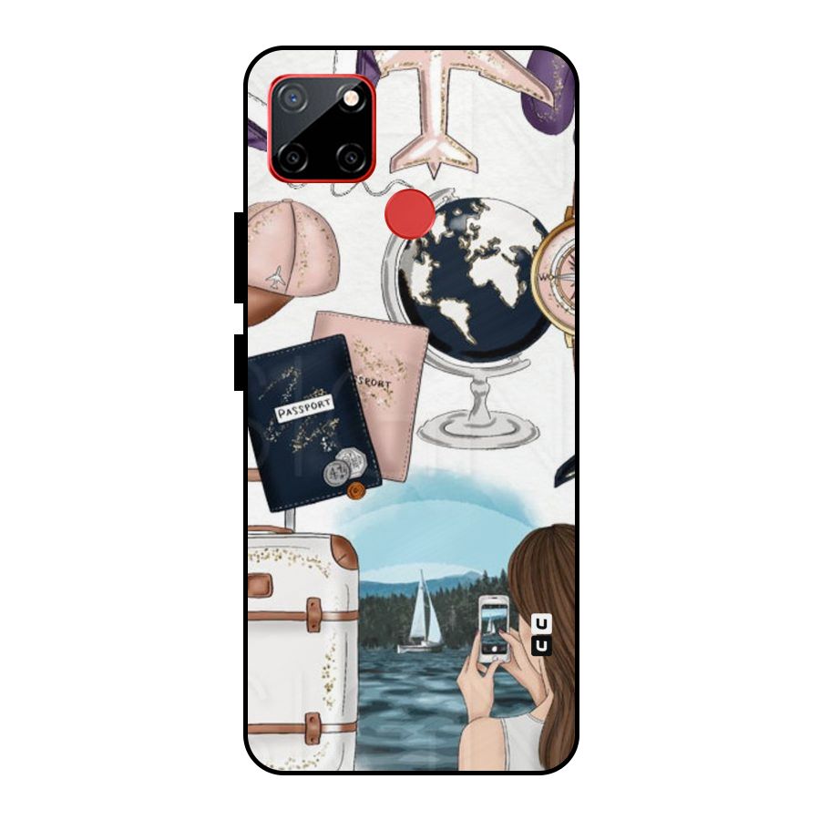 Travel Diaries Metal Back Case for Realme C12