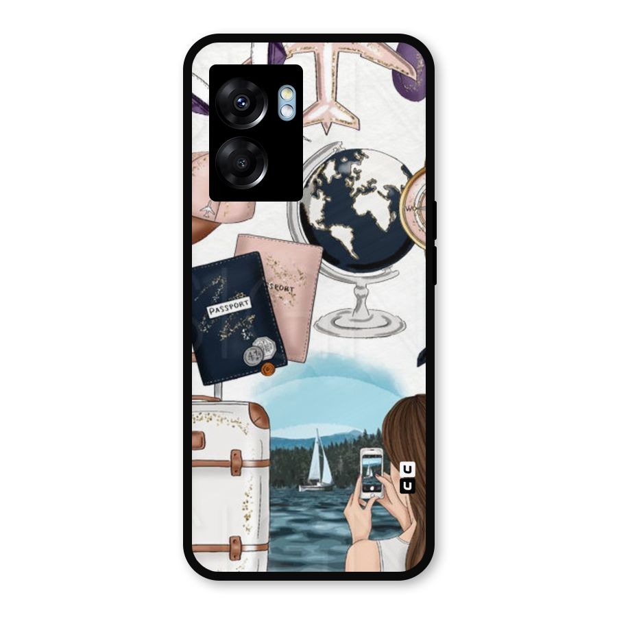 Travel Diaries Metal Back Case for Realme Narzo 50 5G