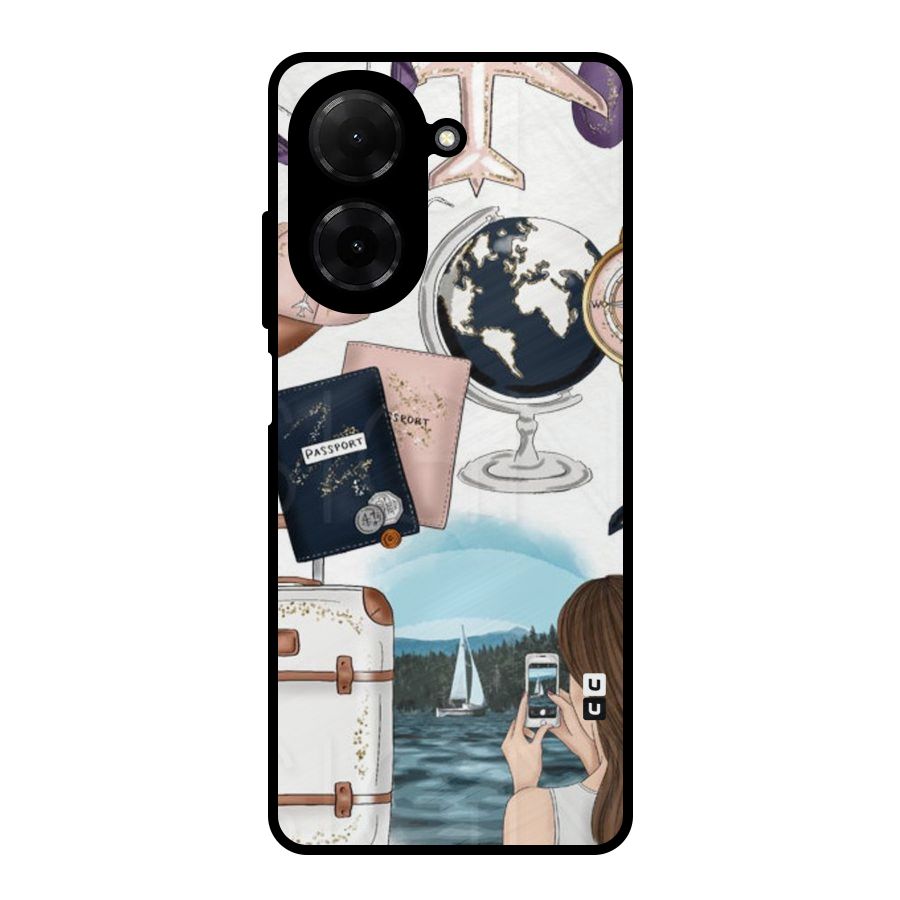 Travel Diaries Metal Back Case for Redmi A5 4G