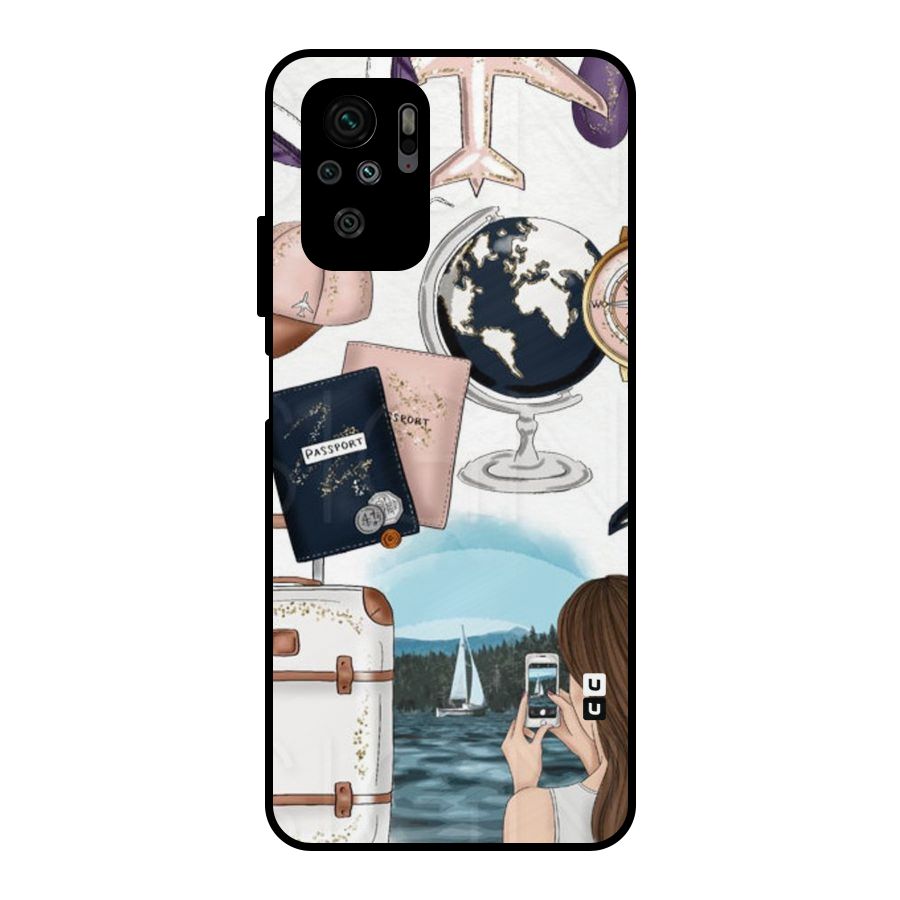 Travel Diaries Metal Back Case for Redmi Note 10