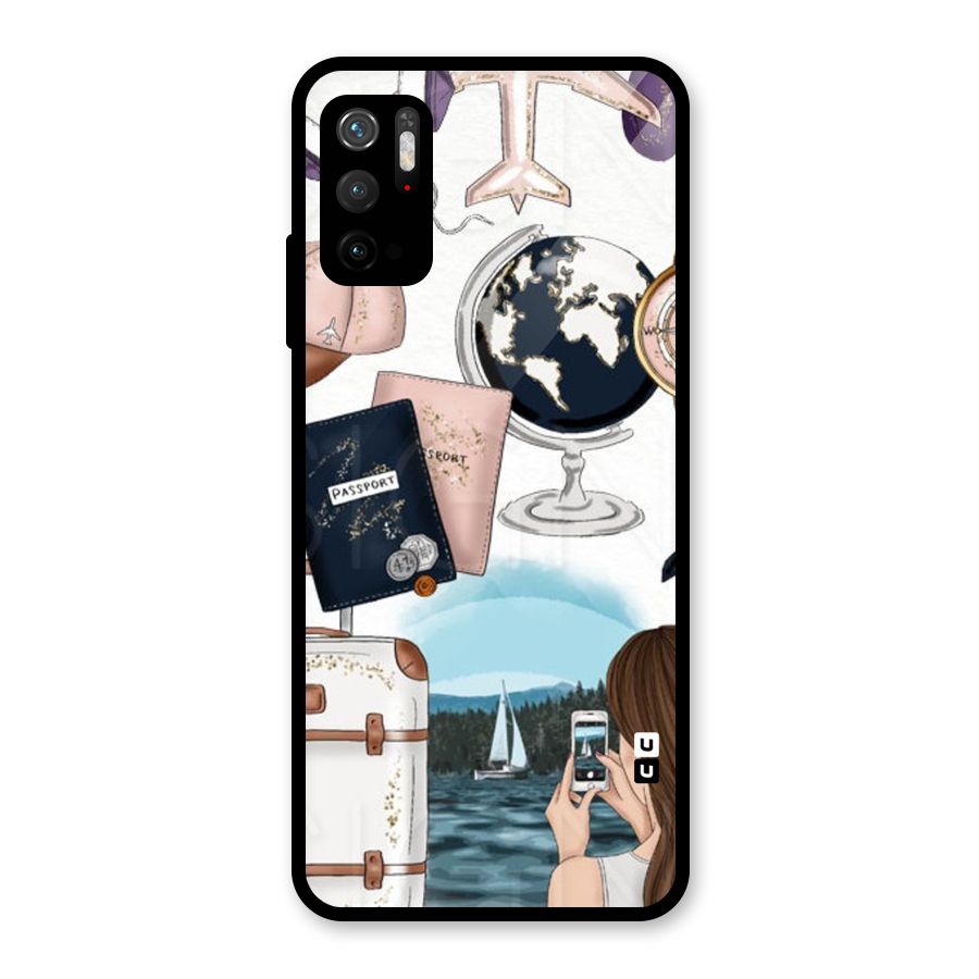 Travel Diaries Metal Back Case for Redmi Note 10T 5G