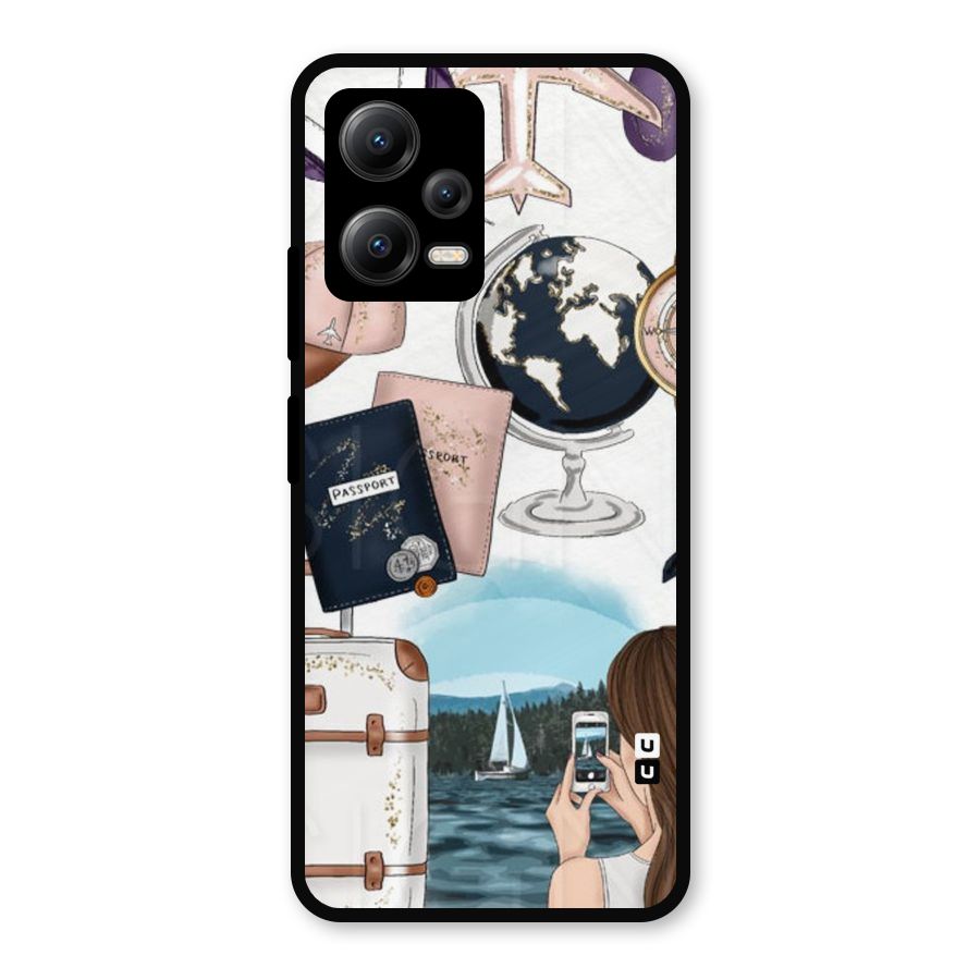 Travel Diaries Metal Back Case for Redmi Note 12 5G