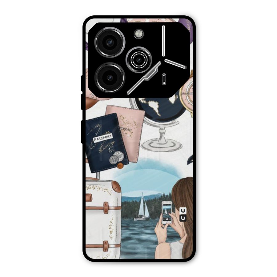 Travel Diaries Metal Back Case for Tecno Pova 6 Pro