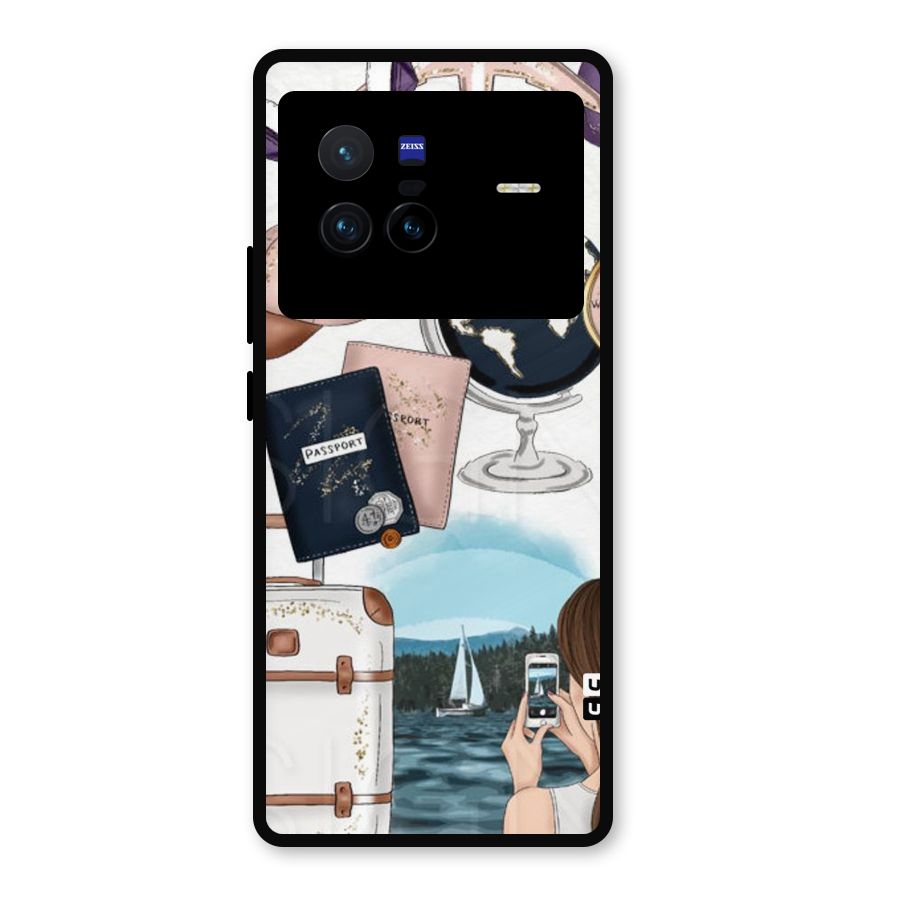Travel Diaries Metal Back Case for Vivo X80