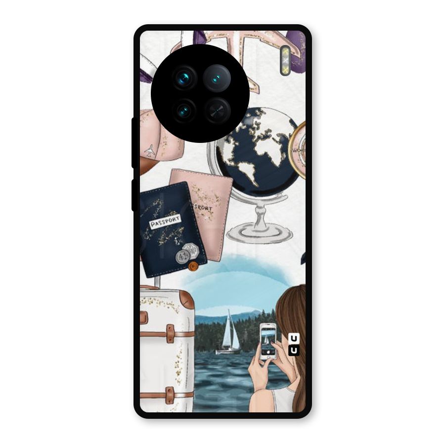 Travel Diaries Metal Back Case for Vivo X90