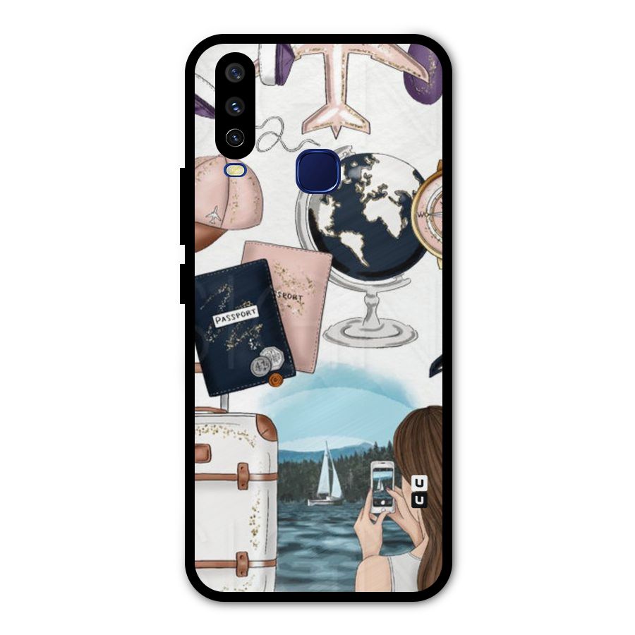 Travel Diaries Metal Back Case for Vivo Y15
