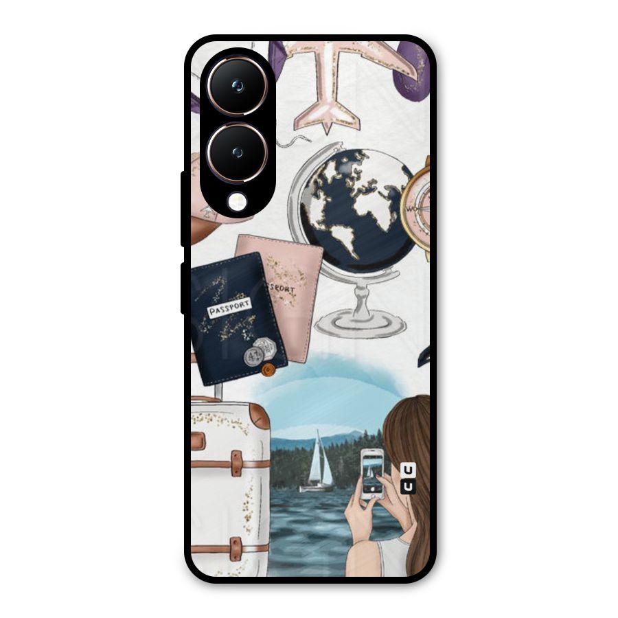 Travel Diaries Metal Back Case for Vivo Y28