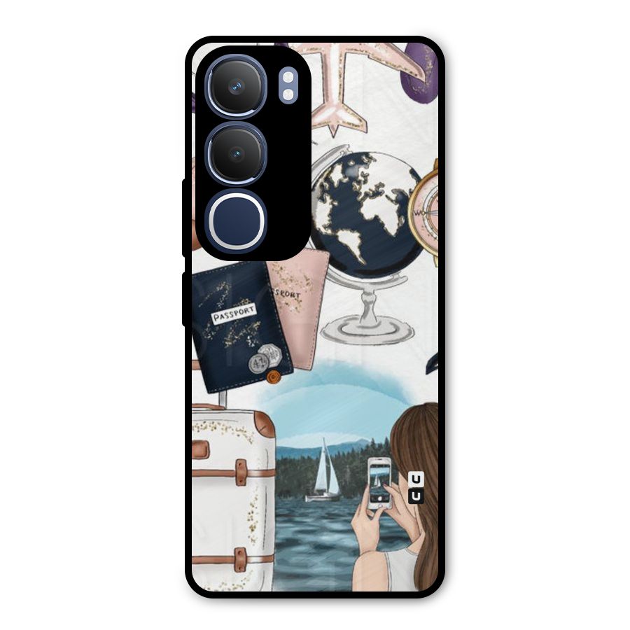 Travel Diaries Metal Back Case for Vivo Y29
