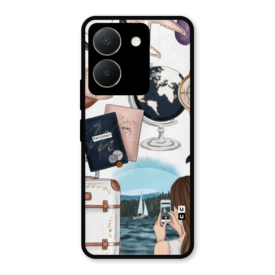 Travel Diaries Metal Back Case for Vivo Y36
