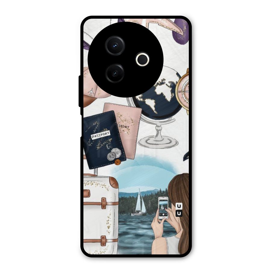 Travel Diaries Metal Back Case for Vivo Y39