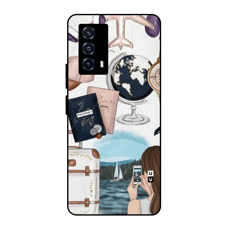 Travel Diaries Metal Back Case for iQOO Z5