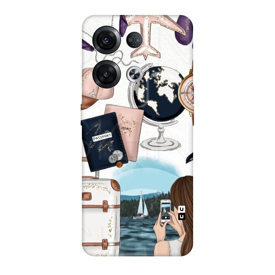 Travel Diaries Original Polycarbonate Back Case for Oppo Reno8 Pro 5G