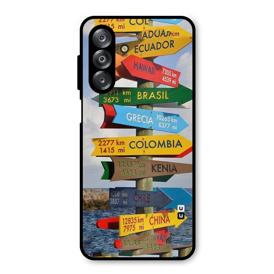 Travel Directions Metal Back Case for Galaxy A26